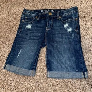 Aeropostale Bermuda Jean Shorts